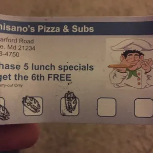 Sub special card