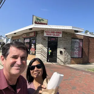 Picking up a sandwich from this great little store