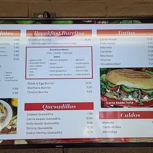 2024 updated menu