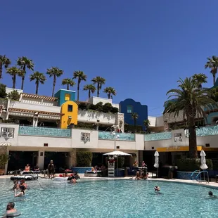 Just one of the many water sources in the pool area