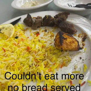 This is what left over forced my self eat chicken with yogurt not with tasteless rice and slippery rice in your mouth and cold