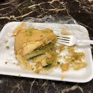 A little dessert before dinner. Cream filled pastry