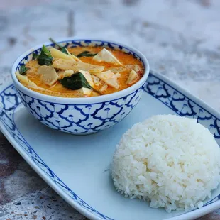 Red curry; very thin, more like a soup
