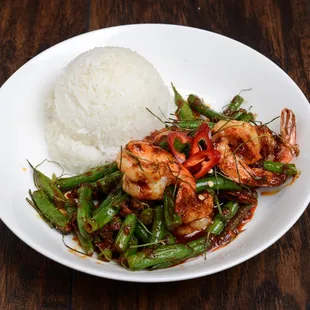 Pad Prik King : King of Kab Khao , if you love string bean, spicy and tasty this is for you