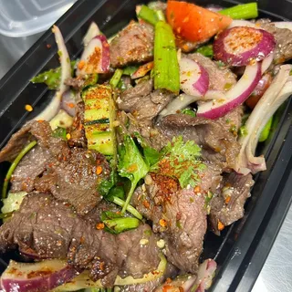 Beef rib eye Salad