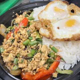 Double Fried Egg Running Yolk