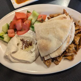 Chicken shawarma platter