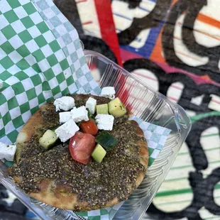 Zatar pizza