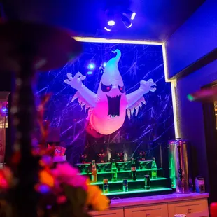 a halloween themed bar