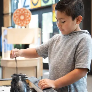Have you tested out the magnetic sand exhibit in our brand new exhibit hall?