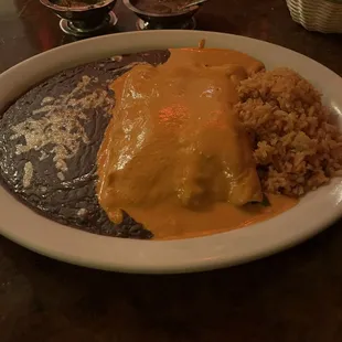 Guajillo sauce enchiladas