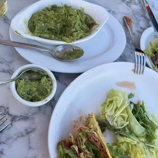 Vegetarian Guacamole taco