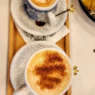 Delicious Coffees, Americano and a Cubano