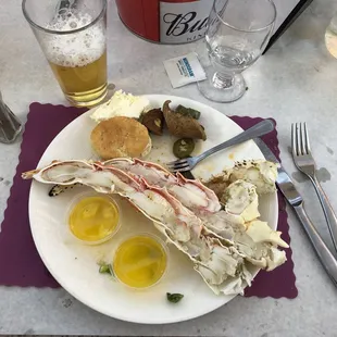 a plate of food on a table