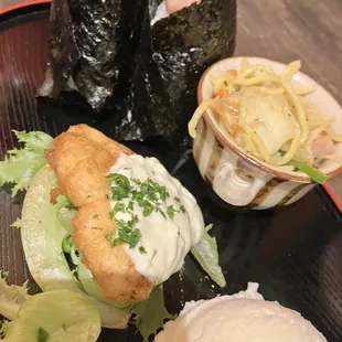 Takana and Spam Kombu Musubi