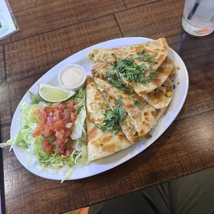 Mexican Street Corn &amp; Avocado Quesadilla