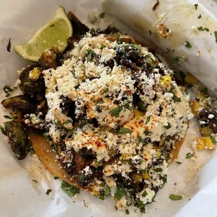 Brussel Sprouts Tostada
