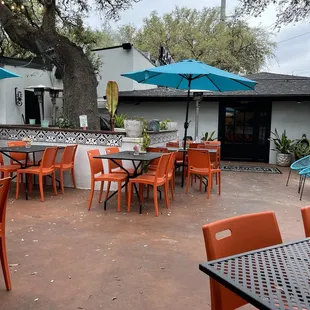 Outside dining