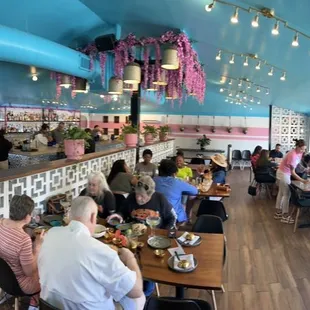 Indoor dining room view