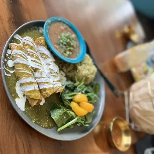 Crispy Enchiladas Verdes