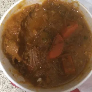 Calderata, Filipino beef stew, $8.50.