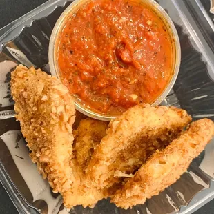 Pretzelone Wedges, they were cheesy and crispy, amazing with the Marinara Sauce! Takeout Order