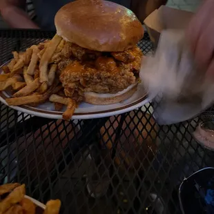 Hot Fried Chicken. Huge