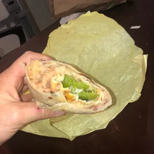 Chile relleno burrito