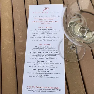 Tasting Menu