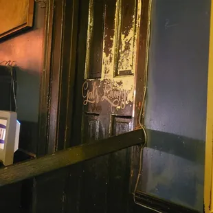 a television and a bar