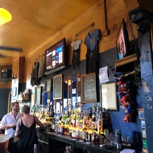 two people at the bar