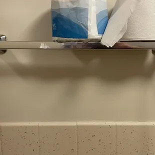 Used toilet paper roll