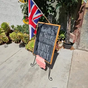 It was a private party but she seated a table during our event.