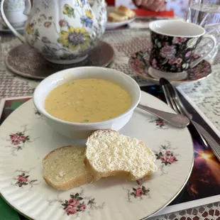 Tasty soup, is so warm and inviting!