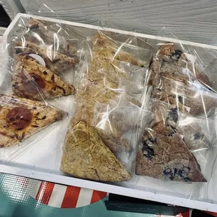 Scones- sweet and savory types
