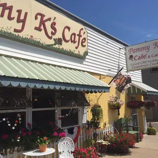 Look for the bright sign out front