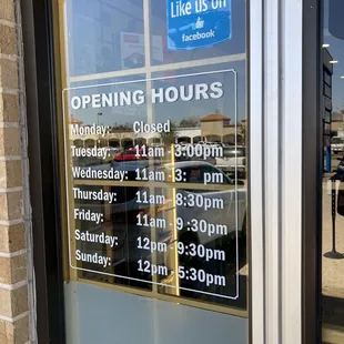 Operating Hours