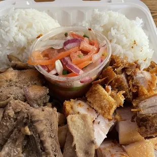 M10. Lechon Kawali &amp; Chicken Adobo