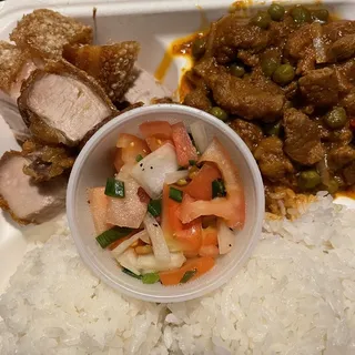 M12. Lechon Kawali & Pork Guisantes