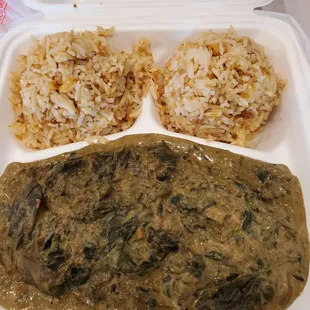 R10 Laing with 2 scoops of fried rice