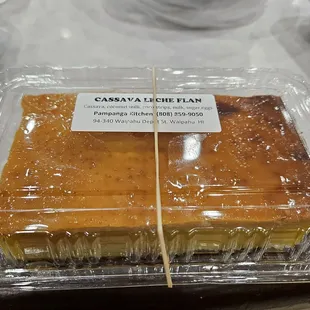 Cassava flan
