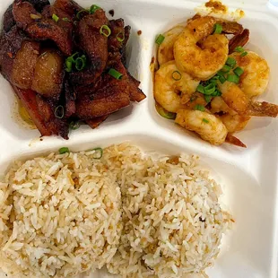 Mixed Plate (Pork Belly + Garlic Shrimp)