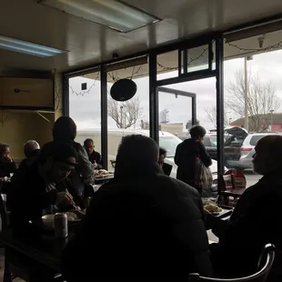 interior, burgers