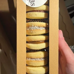 Assorted alfajores (dulce de leche, membrillo)
