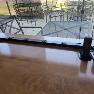 Outlets along the window