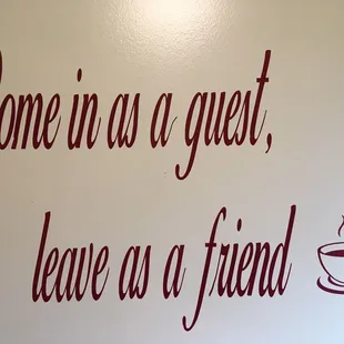 a coffee cup on a table