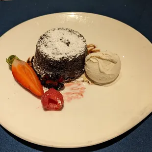 Chocolate lava cake sans lava