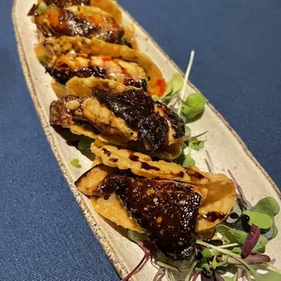 Fois gras tacos