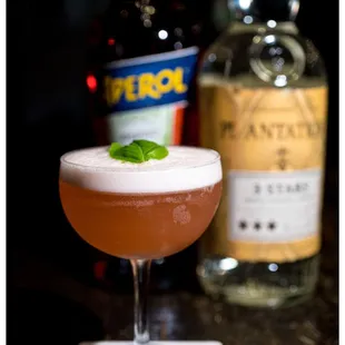 Berry White - Rum, Aperol, Lemon, Strawberry, Egg White, Ginger, Basil