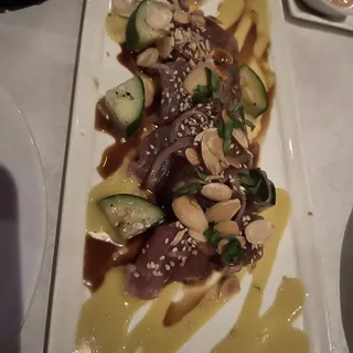 Cucumber and Tuna Cruda Small Plates